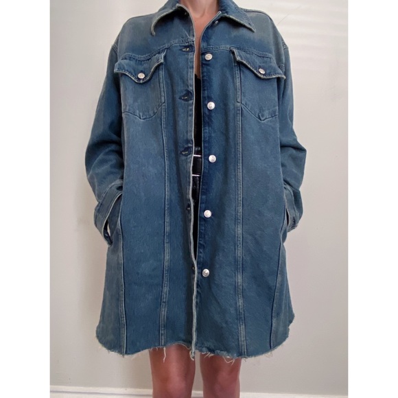 NWOT MM6 Maison Margiela Oversized Denim Jacket - Picture 2 of 16